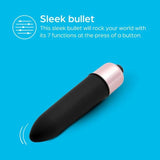 So Divine Whole Lotta Love 7 Function Vibrating Bullet Black