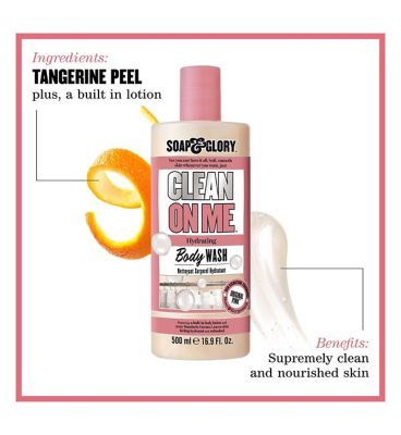 Soap &amp;amp; Glory Clean on Me Shower Gel 500ml