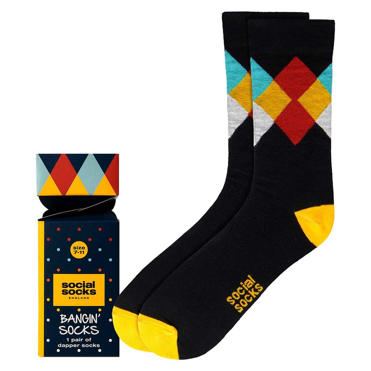 Social Socks 'Bangin' Socks' - 1 Pair Of Dapper Socks
