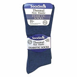 Sock Snob 3 Pairs Mens Thermal Diabetic Socks 6-11 UK