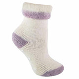 Sock Snob Ladies Alpaca Wool Blend Slipper Socks 4-8 UK Purple / 1EA