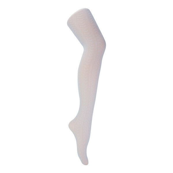 Sock Snob Ladies Glittery Tights | Chevron Pattern 8-14 UK White &amp;amp; Silver (Chevron) / 1EA