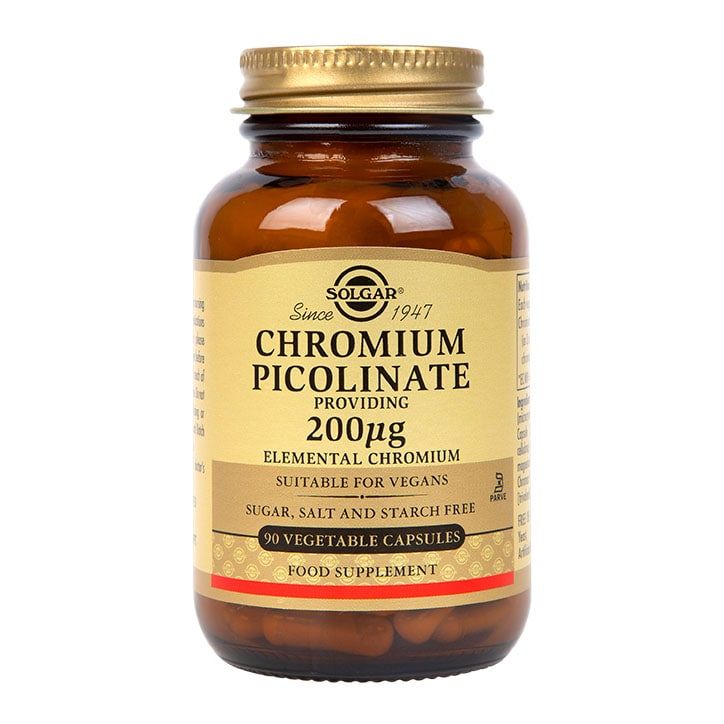 Solgar Chromium Picolinate 200&amp;micro;g 90 Vegi Capsules
