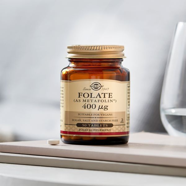 Solgar - Folate 400 g (As Metafolin&amp;reg;) - 50 Capsules