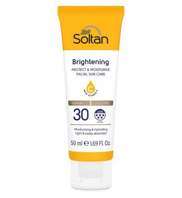 Soltan Brightening Protect &amp;amp; Moisturise Facial Suncare Cream with Vitamin C SPF30 50ml