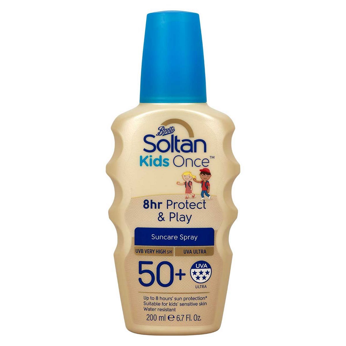 Soltan Kids Once 8hr Protect &amp;amp; Play Spray SPF50+ 200ml
