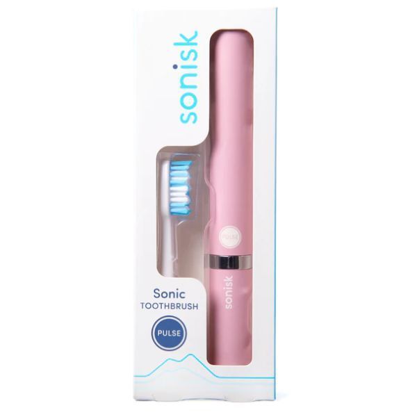 Sonisk Pulse Battery Powered Travelling Toothbrush Dusty Pink