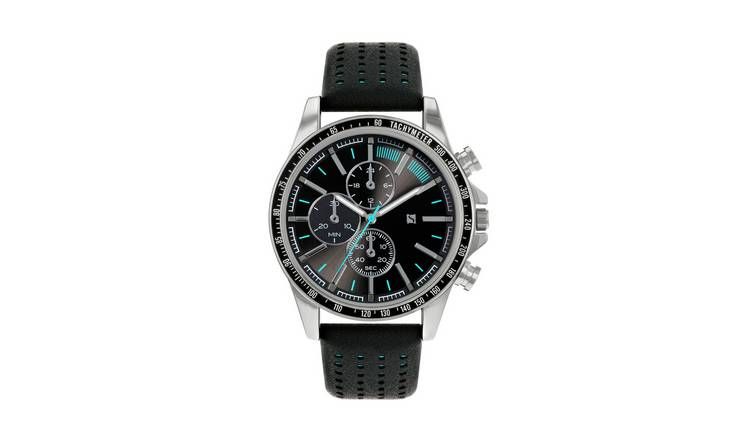 Spirit Men's ASPG29 Black Silicone Strap Watch