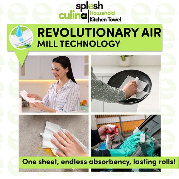 Splesh Culina Ultra Absorbent 3 Ply Kitchen Towel, 15 Rolls