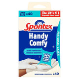 Spontex Comfortable Latex Disposable Gloves   40 per pack