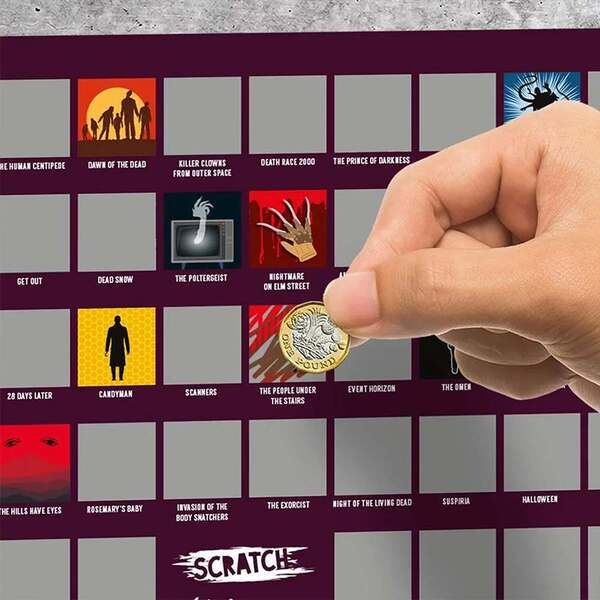 #Winning Scratch Poster - 100 Horror Movies - McGrocer