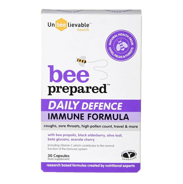 Unbeelievable Health Bee Prepared Daily Defence 30 Capsules Immune Support Supplements Holland&Barrett   