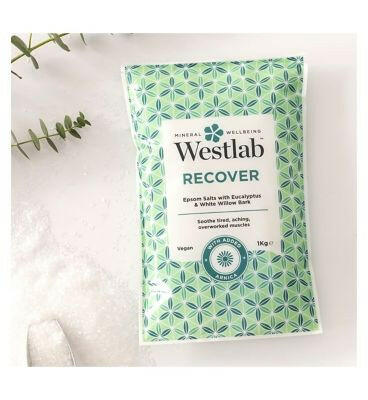 Westlab Recover Epsom Bath Salts with Eucalyptus 1kg Vegetarian & Vegan Boots   
