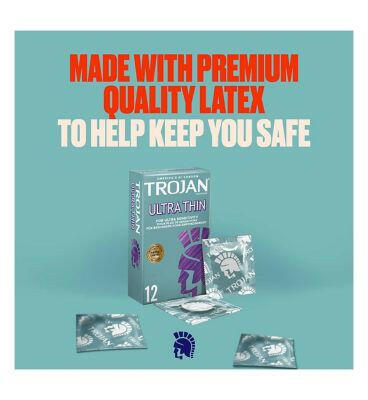 Trojan Ultra Thin Condoms 12s Intimate Care Boots   