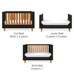 Tutti Bambini Como Cot Bed - Slate Grey / Rosewood GOODS Boots   