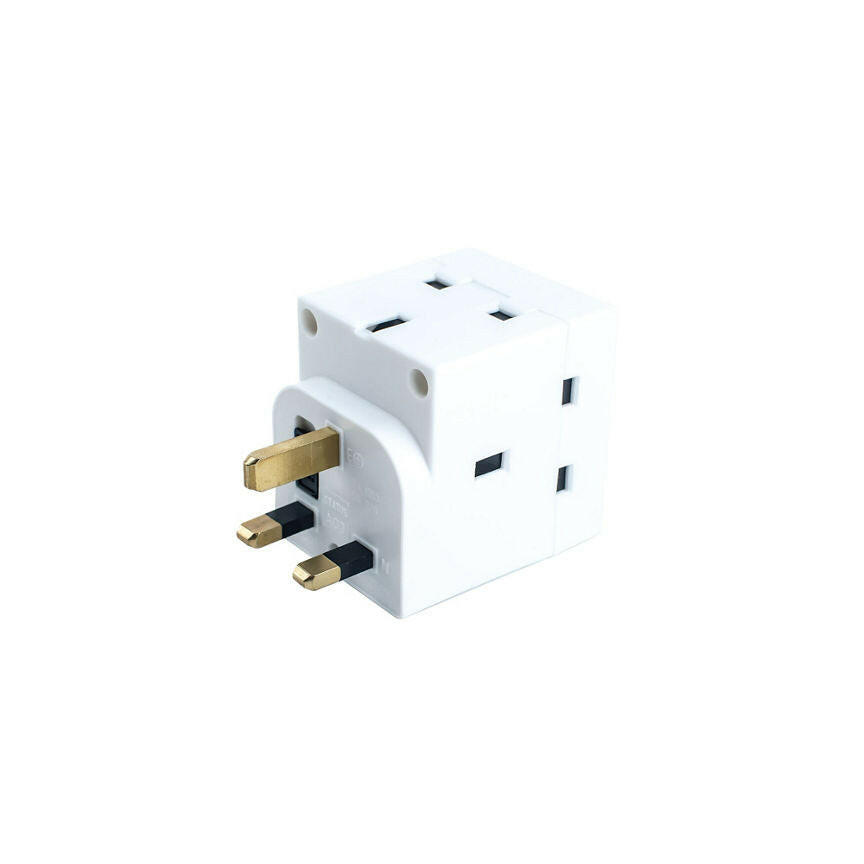 Status 3 Way Adaptor DIY ASDA   